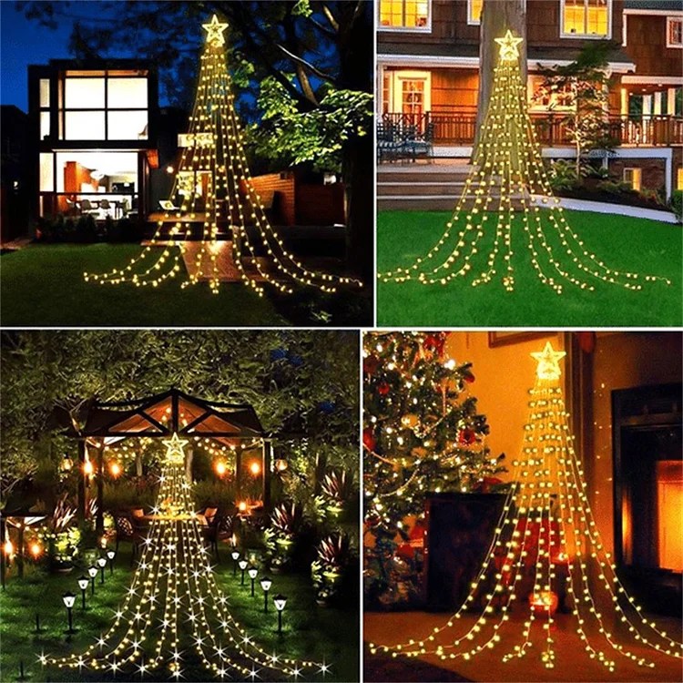Solar outdoor christmas decorations lights