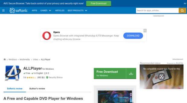 Este software ha sido descontinuado en 2021. Allplayer En Softonic Com Allplayer Download Allplayer En Softonic