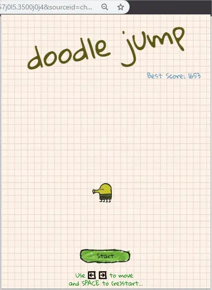 Doodle Jump Game New Tab Extension Nieifkdlihpkkaojhamhkeokkeajhhlo Extpose Fight against real Players.