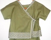 Baby Kimono Pyjamas, pjs short sleeve (6-12mths)