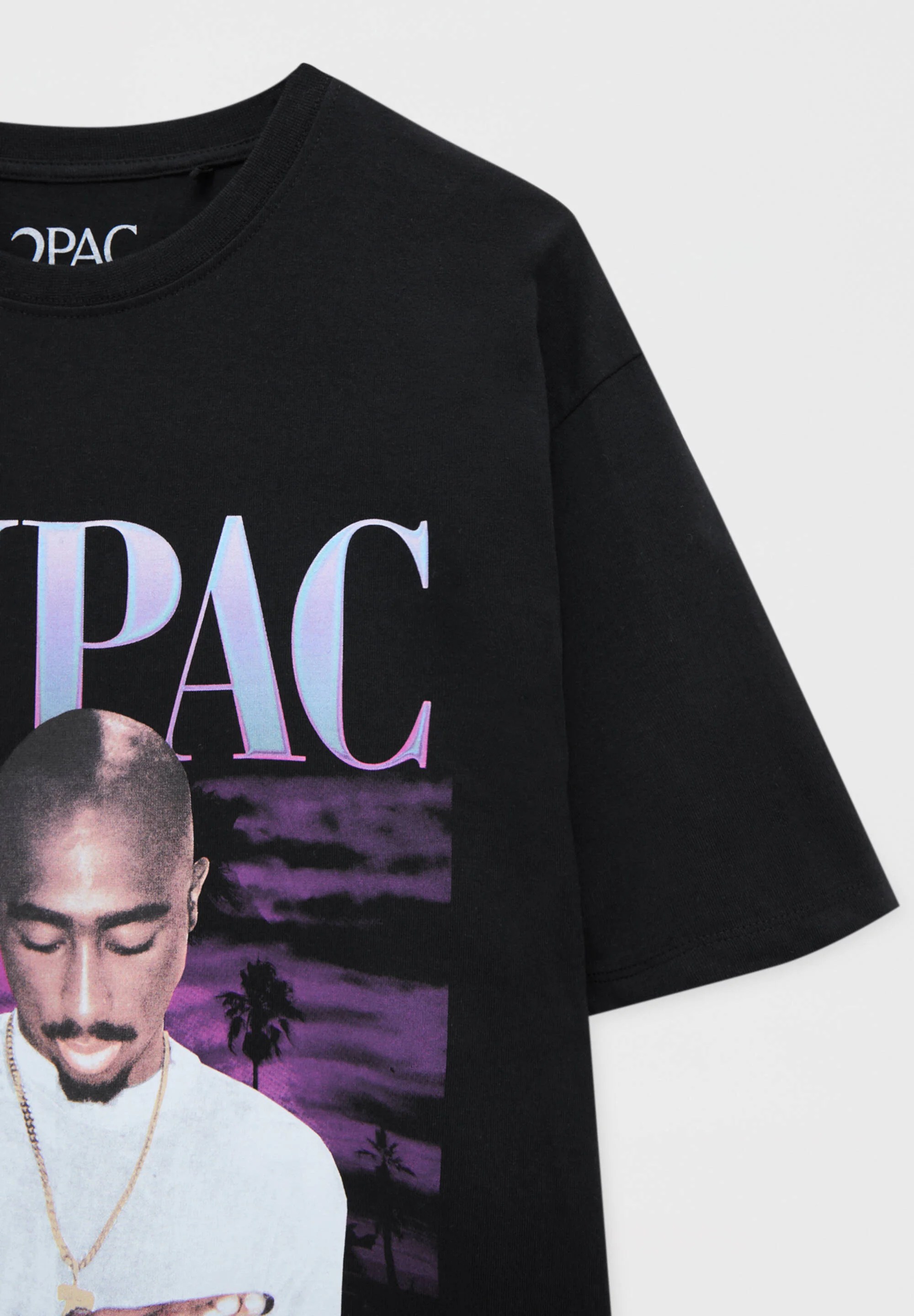 pix California Love pull bear tupac california love t shirt print black schwarz zalando de