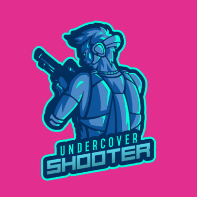 Placeit Logo Maker For A Gaming Squad Featuring Free Fire Inspired Character Graphics