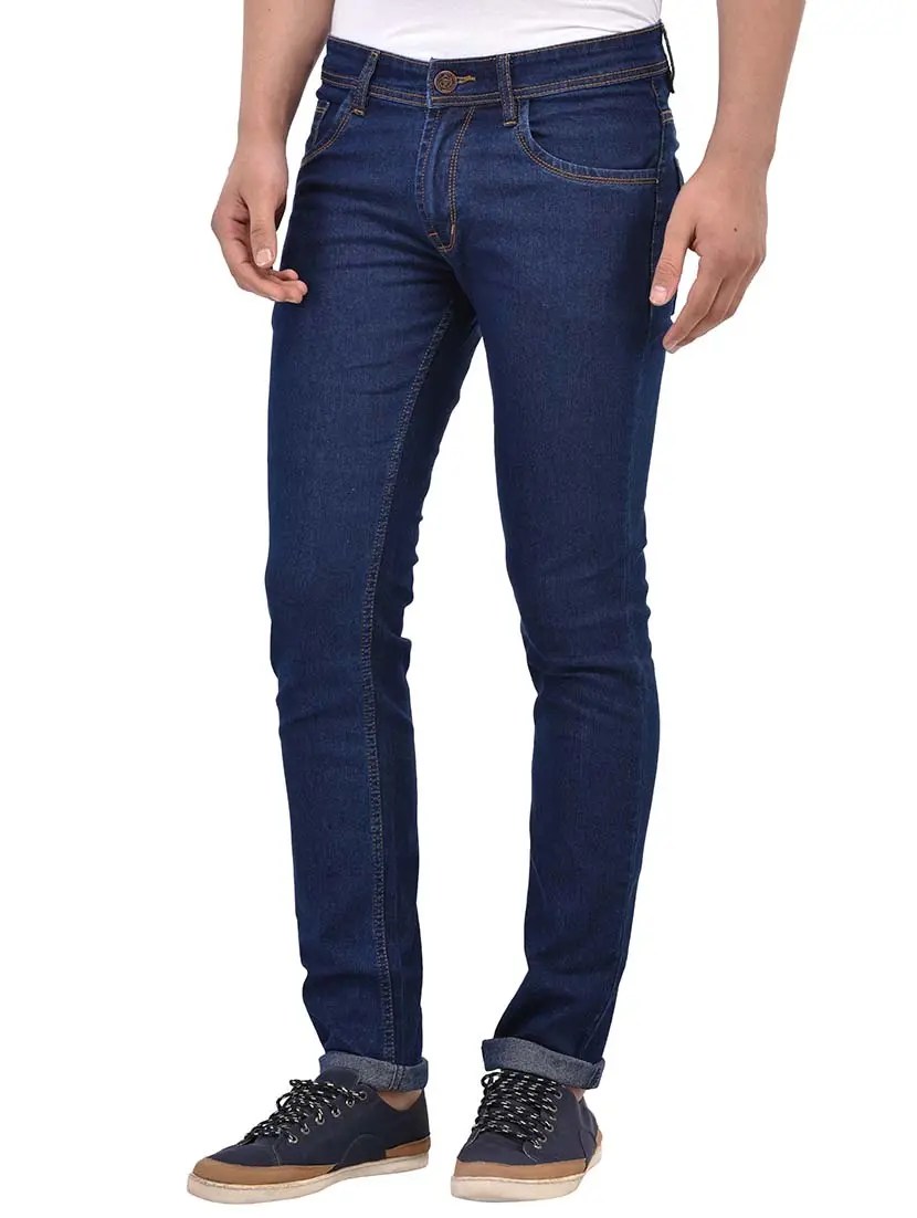 Buy dark blue light washed jeans for men from stylox for ₹629 at 37%
