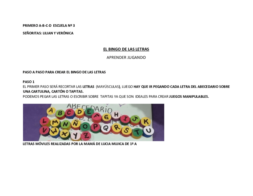 Jan 03, 2022 · educación física para esta actividad van a necesitar: Bingo De Las Letras 1 Pdf Docer Com Ar