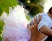 Pink & White Tutu w/ White Ribbons (4T-5T) - The "Ina May" Tutu