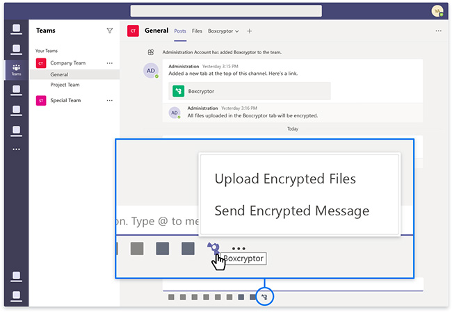Boxcryptor Microsoft Teams