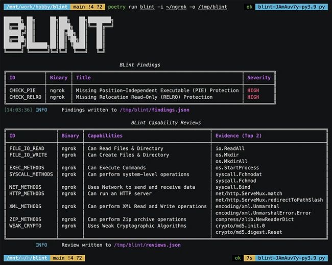 Binary Security Using Blint For Effortless Generation Of Sboms - Mobile Nature Designs for Desktop