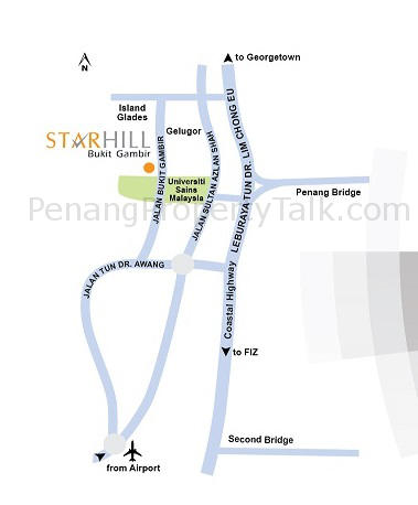 Starhill Luxury Residence Penang Property Talk LOCATION PLAN 