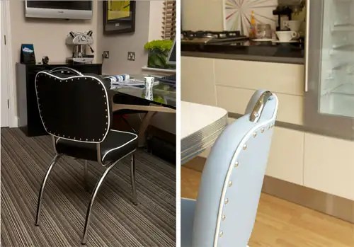 Cola-Red, retro dining furniture