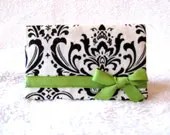 Black and White Damask business card holder 14% off Coupon Code: HEART