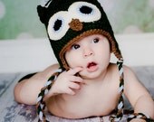 Baby Owl Hat - Made to Order