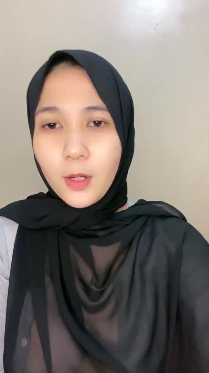 live jilbab baju transparan kelihatan bngt itunya
