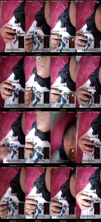 rekam hijab dinda mantan saat vcs colmek (4)