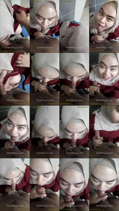 Ustazah sepongin kontol crot dimulut