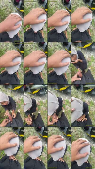 nyepong di pinggir jalan - JILBAB