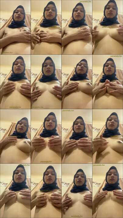 hijab biru cakep 18yo suka colmek bugil (2)