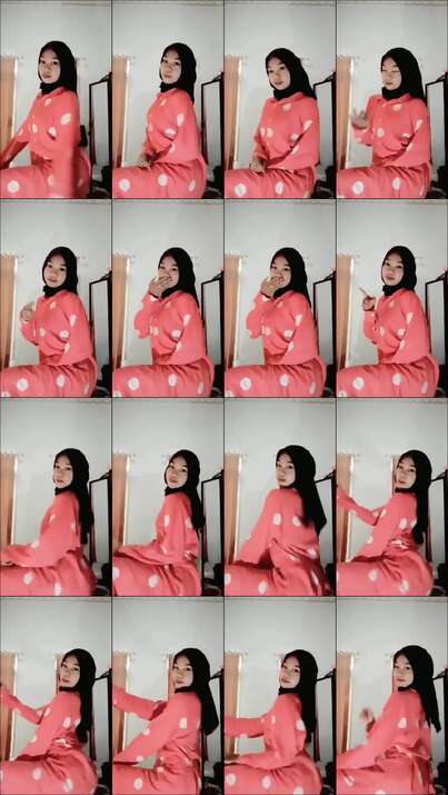 Cewek berjilbab hitam joget asyik sambil duduk porn video on BrownPorn