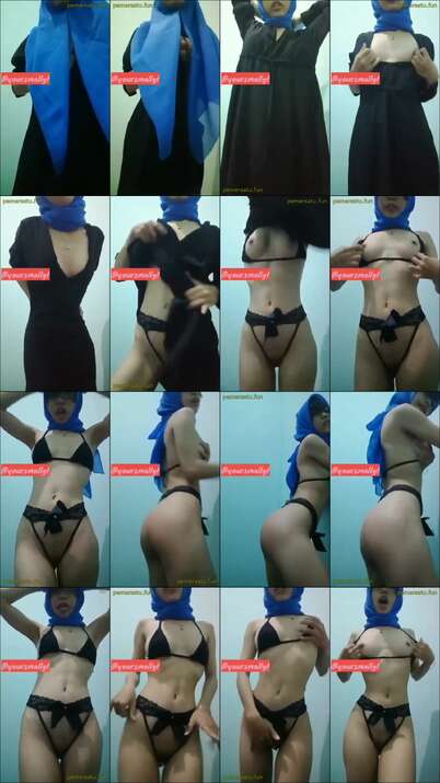 jilbab lepas pakaian demi konten