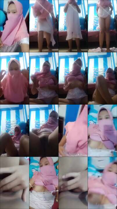 ukhti hijab pink viral