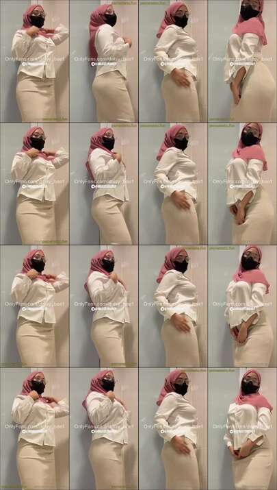 P1 Menikmati Hijab Pink Pulang Kantor 1