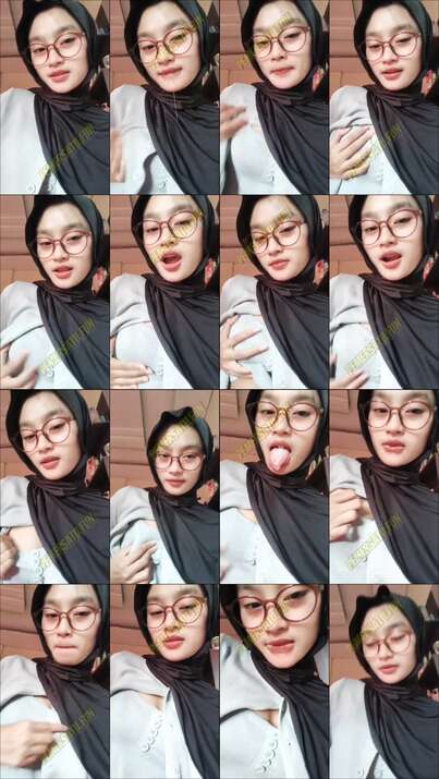 tiktoker jilbab kacamata cantik GG86 8