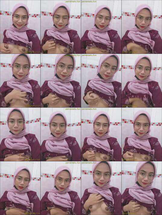 isyifa hijab sange jilbab pink bugil colok memek (8)
