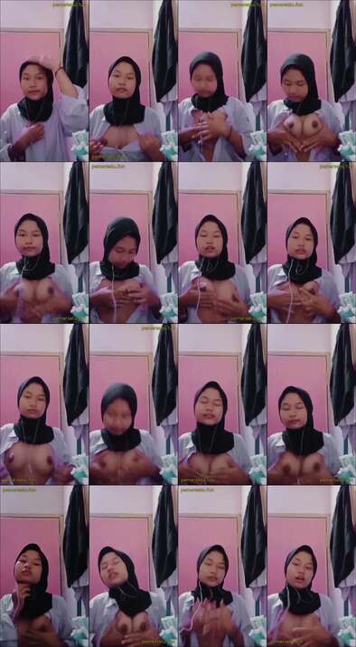 Dwika hijab abg 18yo ketagihan colok memek sempit (2)