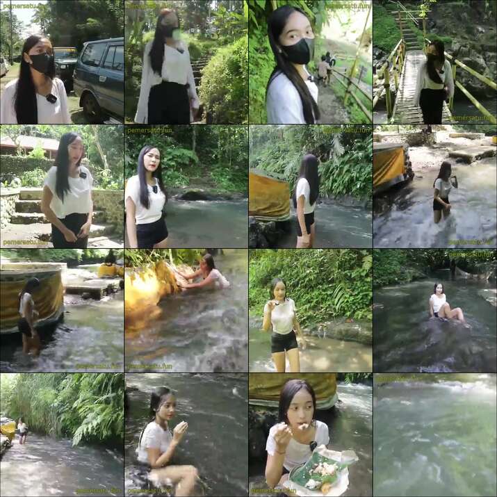 GADIS DESA MANDI DISUNGAI