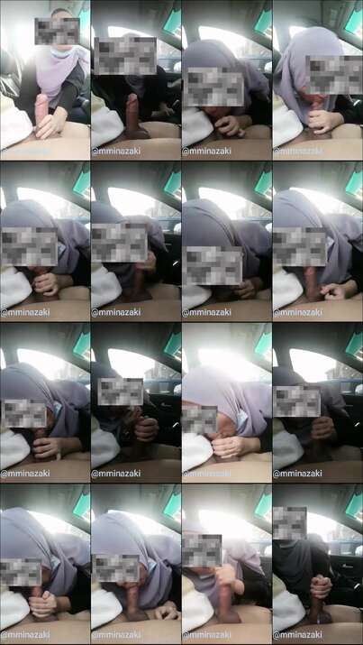 Jilbab BJ dalam mobil