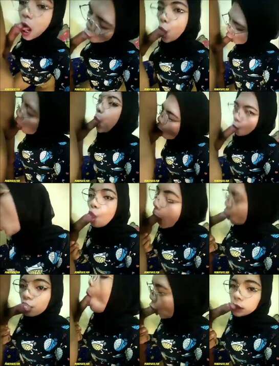 jilbab hitam kacamata sepong kontol curiga banci