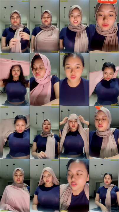 pakai jilbab toket gede padat