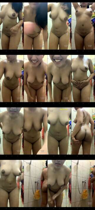 si montok mandi pamer body