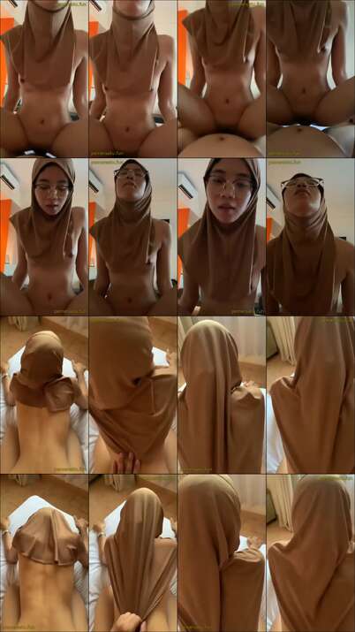 santi jilbab coklat