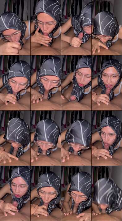Serutube – Sepongan Enak Dari Kakak Cantik Jilbab Hitam @Bjismythang // 7649