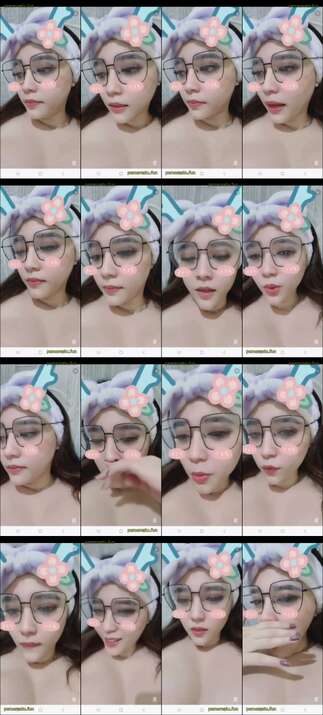 kacamata puting lebar remas toket