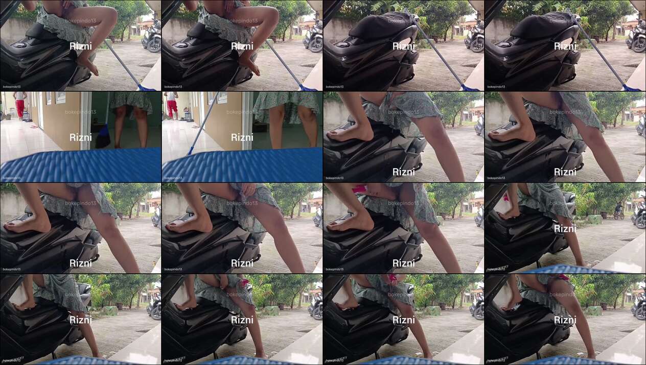 viral colmek diatas motor di teras rumah