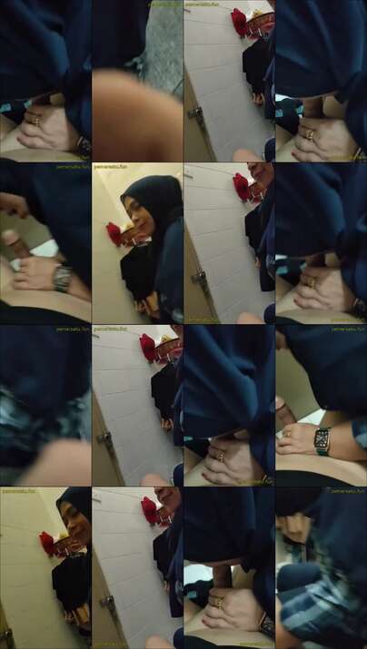 disepong hijab sange di kamar mandi