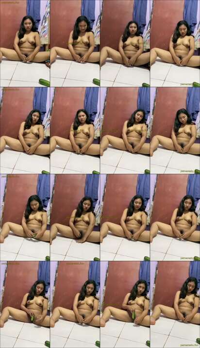 kanes hijab tiktoker abg 18yo doyan colok memek depan pintu