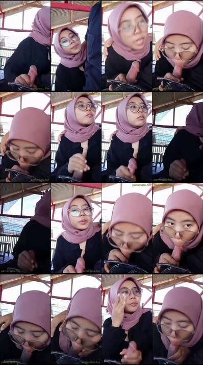 dikocokin disepong jilbab kacamata lugu di angkringan