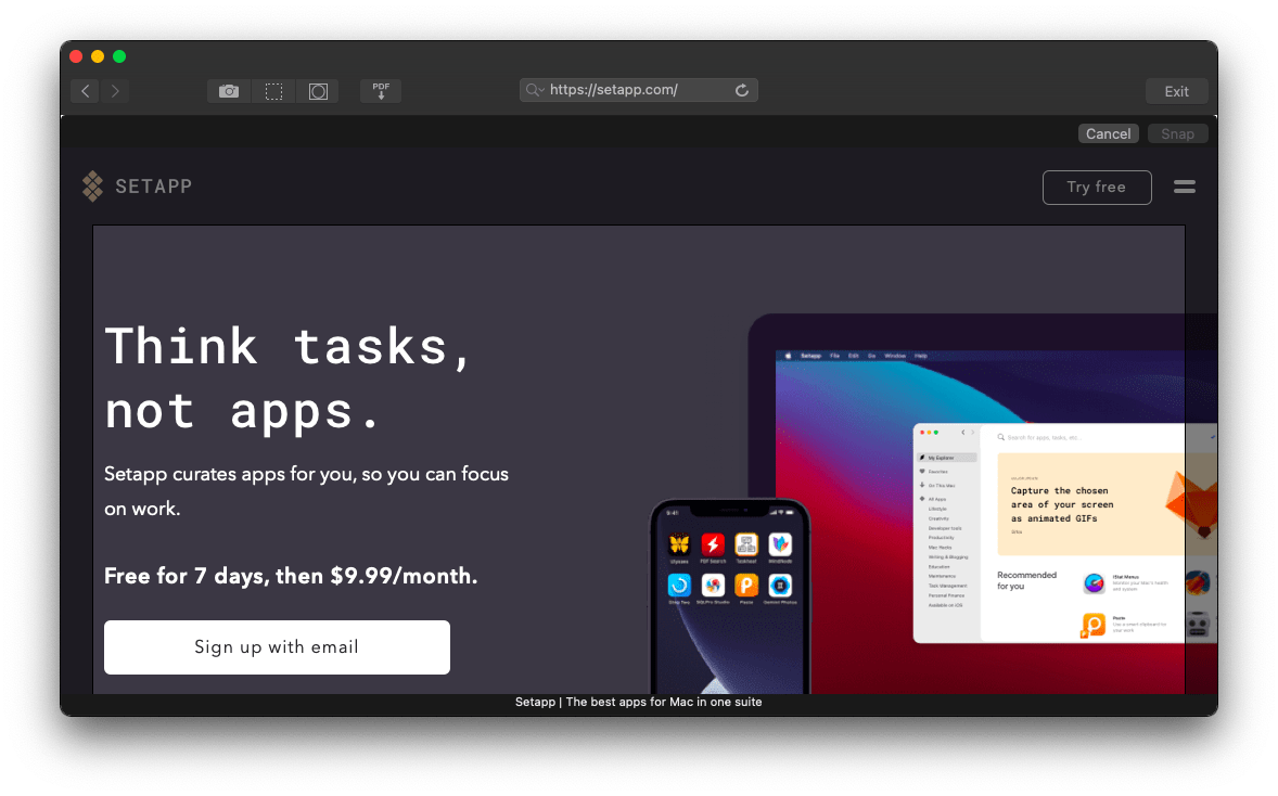 How To Use Screenshot Chrome Tools Setapp - Nature Textures - Premium Retina Collection
