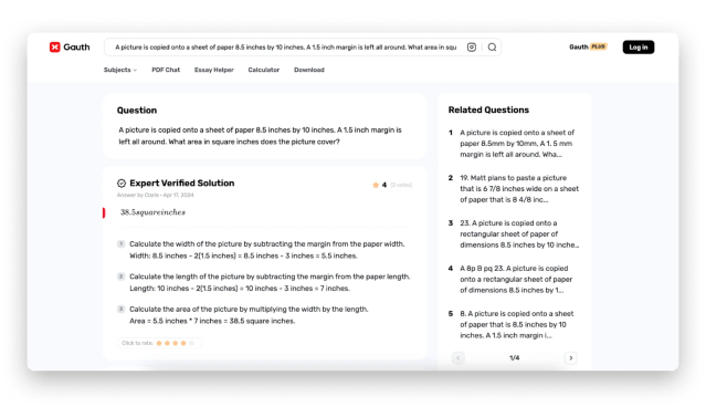Gauthmath calculator