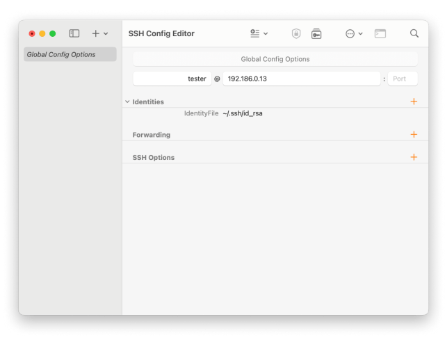 SSH Config Editor