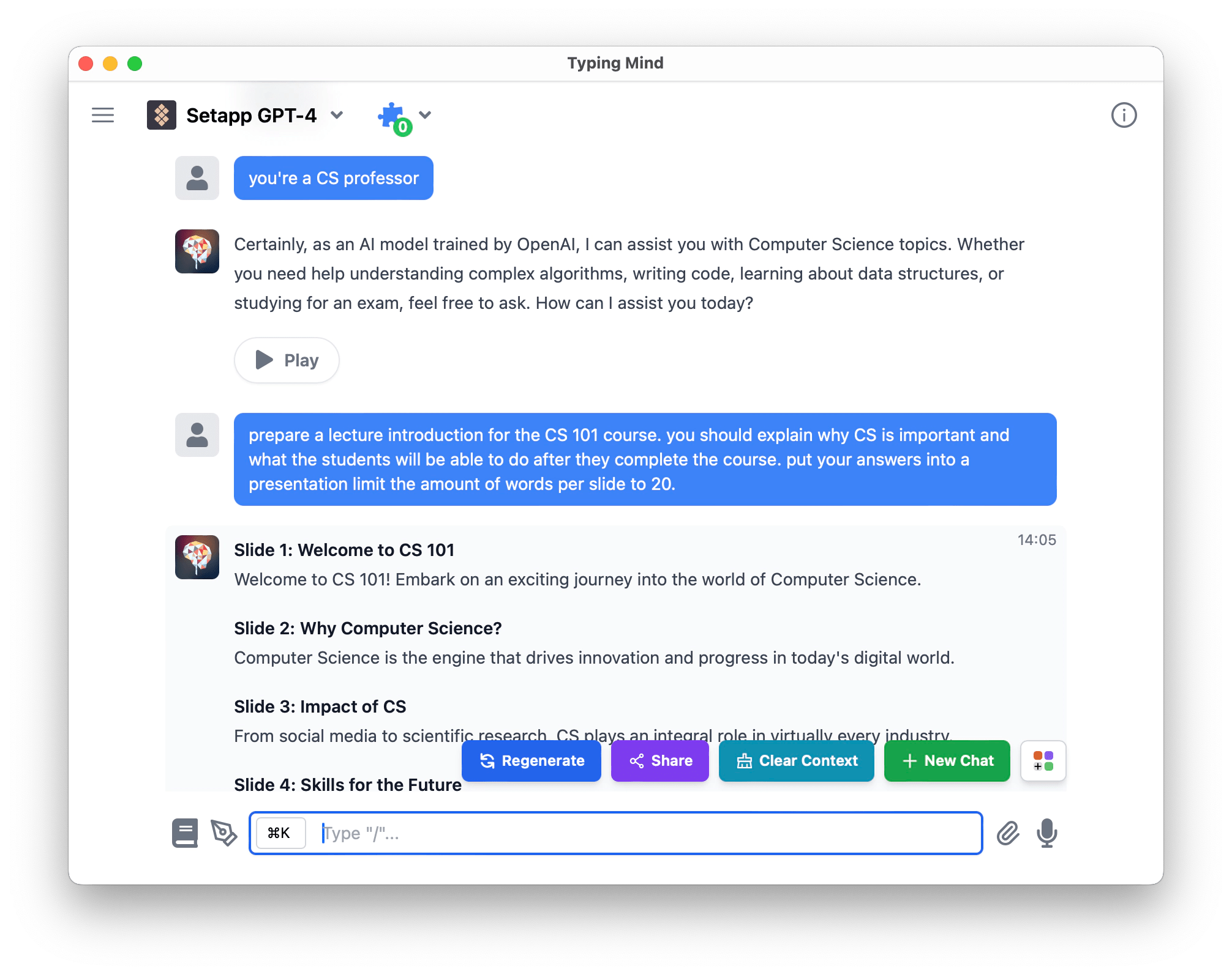 Typingmind A Better Ui For Chatgpt - Gorgeous Landscape Design - Desktop
