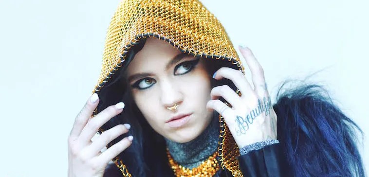 Grimes In Reality The Fader - Premium Mobile Gradient Designs | Free Download