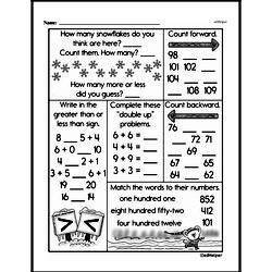 second grade number sense worksheets edhelper com