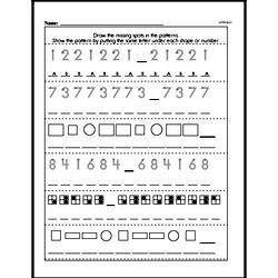 second grade patterns worksheets edhelpercom