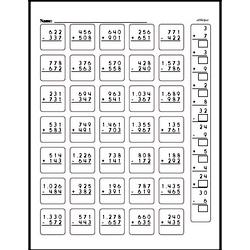 fourth grade addition worksheets multi digit addition edhelpercom