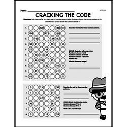 fourth grade number sense worksheets analyze arithmetic patterns