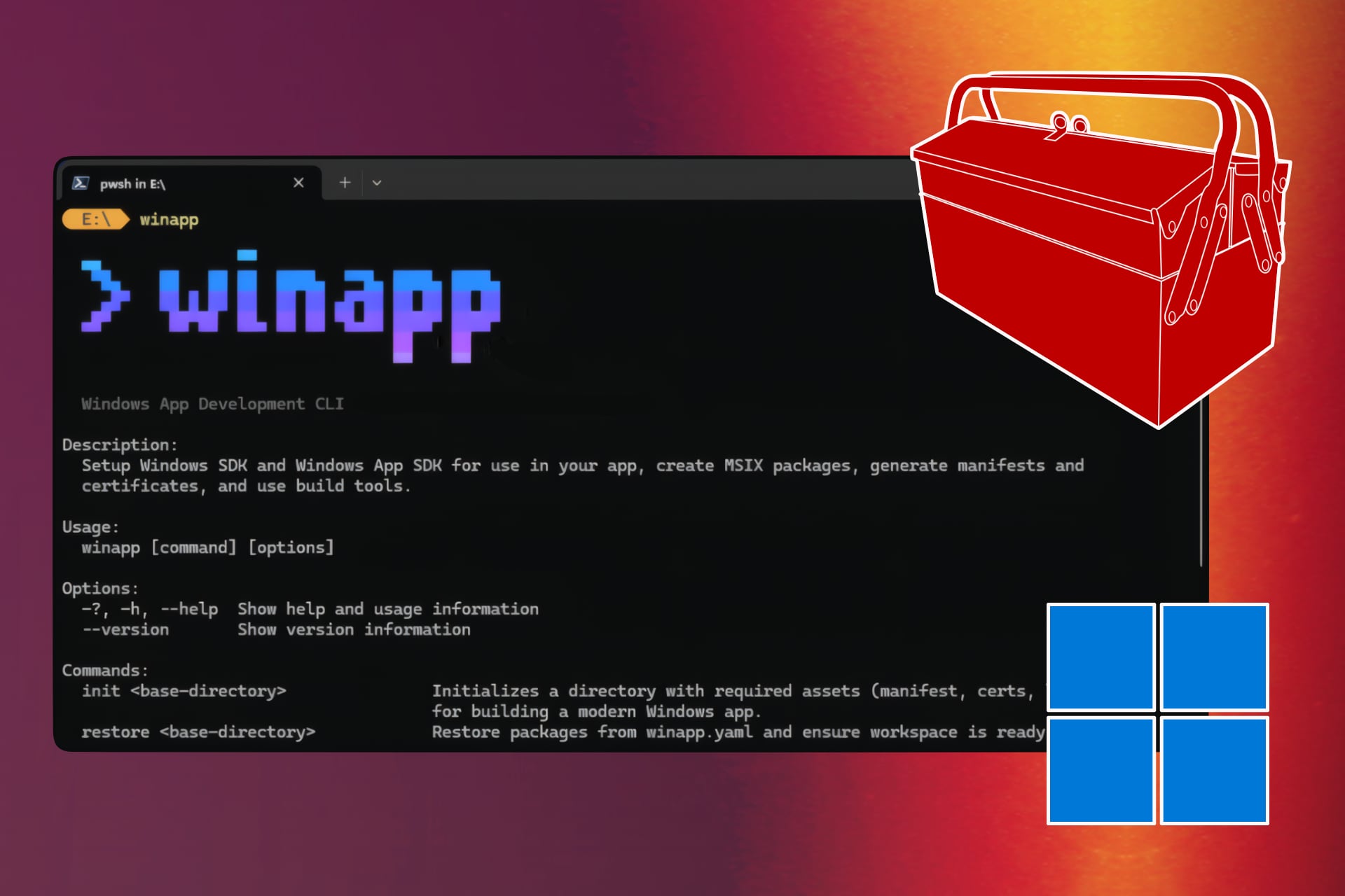 Crear apps de Windows con WinApp