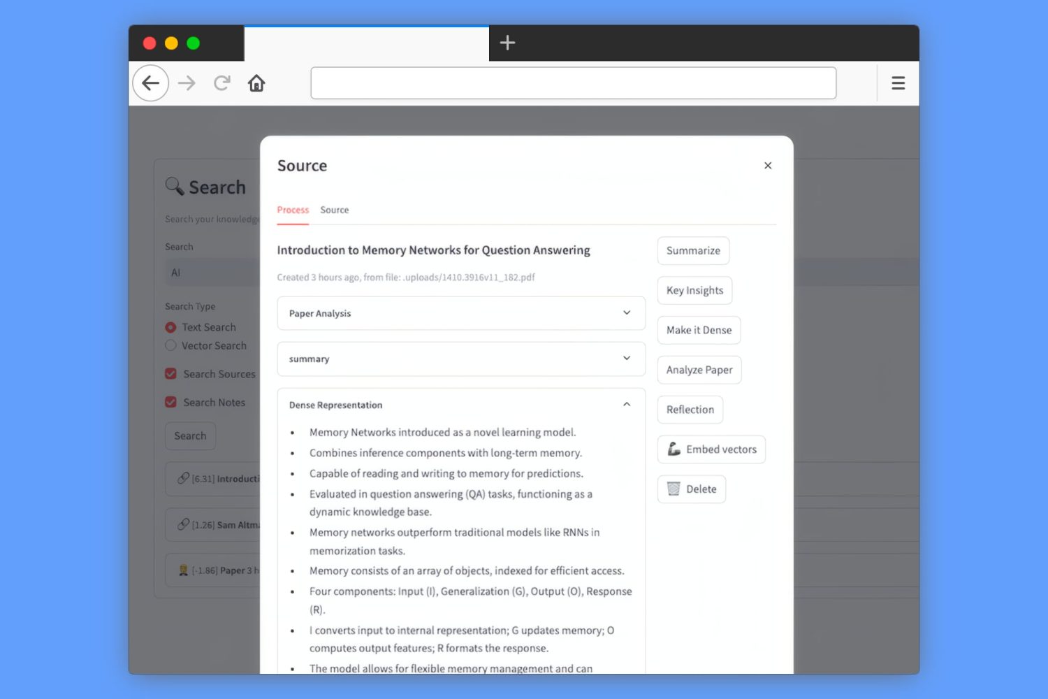 Open Notebook admite fuentes online, audio, video, texto y documentos